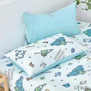 【Great Living 格蕾寢飾】La Belle Disney授權-怪獸檸檬塔 眠綿冰涼感信封枕套(2入組 48x75cm)