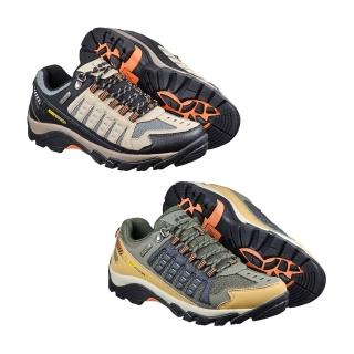 【DIADORA】防潑水戶外越野鞋 男鞋登山鞋運動鞋 卡其/綠(防潑水 寬楦 足弓支撐 高彈鞋墊 緩震耐磨防滑)