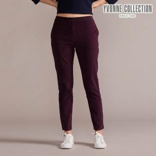 【YVONNE 以旺傢飾】網路限定 磨毛伸縮合身長褲