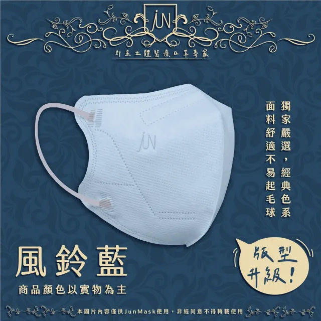 【JUN 郡昱】成人3D立體醫療口罩M-10入/包-繽紛色系；3包組(質感素色 台灣製造 3D口罩 成人口罩)