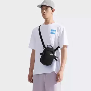 【The North Face 官方旗艦】北面男女款黑色輕便舒適背負多隔層休閒單肩包｜8C6FKX7(斜背包)