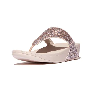 【FitFlop】LULU 多色調亮片夾腳涼鞋-女(裸粉玫瑰混色)