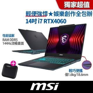 1T外接硬碟組★【MSI 微星】14吋 i7 RTX4060電競筆電(Cyborg 14/i7-13620H/16G/512G SSD/W11/A13VF-026TW)