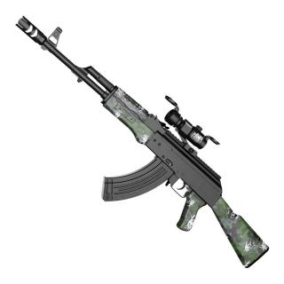 【酷博士】AKM虎頭迷彩水彈玩具槍 G850-1(生存遊戲 水彈槍 軟彈槍 水晶彈 電動玩具槍 大彈鼓 凝膠彈)