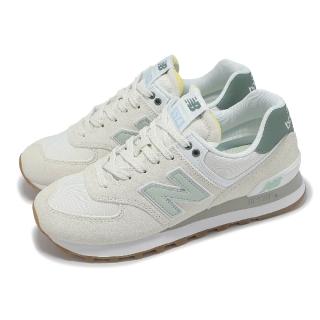【NEW BALANCE】休閒鞋 574 女鞋 海鹽 雲杉亮綠 復古 麂皮 NB(WL574CGR-B)