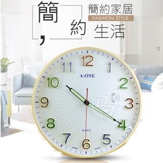 【A-one】金吉星糖果彩色立體字超靜音掛鐘(TG-0286)