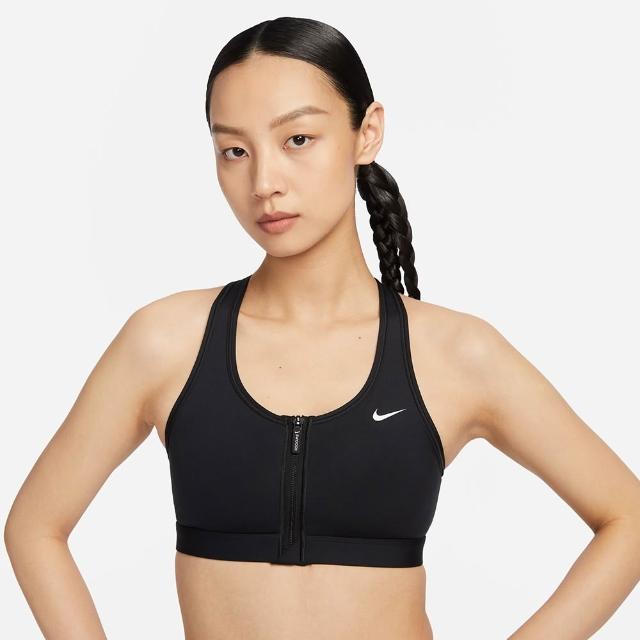 【NIKE 耐吉】AS W NK DF SWOOSH PDED FZ BRA 女 運動內衣 中度支撐 瑜珈 訓練 黑(FN2732010)