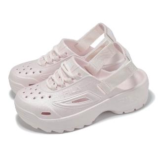 【FILA】涼鞋 Subversion 男鞋 女鞋 粉紅 魔鬼氈 厚底 緩衝 涼拖鞋(4S348Y551)