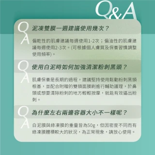 【cocochi】AG極潤導水乳霜面膜110g+AG分區淨透泥凍雙膜100g(110g+100g)