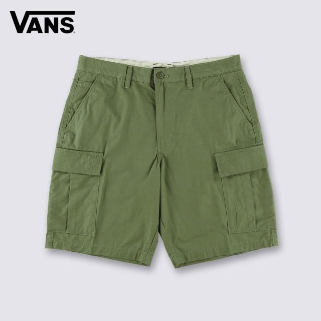 【VANS 官方旗艦】Service Cargo Relaxed 男女款軍綠色短褲