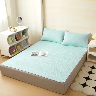 【NATURALLY JOJO】超聲波石墨烯超涼感冰絲涼墊 送枕套2入(單/雙/加 均一價/涼感墊/冰涼墊/冰絲墊)