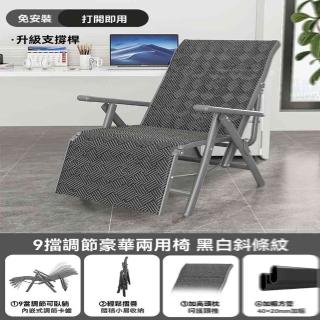 【w麥田旗艦店】加粗方管 特斯林+支撐桿(躺椅 折疊椅 午睡椅 休閒椅 靠背椅 懶人椅 辦公椅 預購15天)