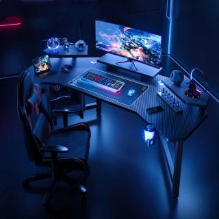 【匠俱】電腦桌 附主機架 置物架 耳機架 水杯架140×80×74CM(電競桌 書桌 辦公桌 工作桌 桌子)