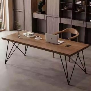 【匠俱】辦公桌 實木120×70×75CM(電腦桌 工作臺 書桌 餐桌 餐廚桌 寫字桌 5CM桌面)