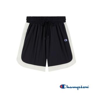 【Champion】官方直營 女款-CHAMPION For Her 邊條運動短褲-黑色(美線-ML005HS24-BK)
