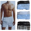 【Calvin Klein 凱文克萊】3件組 男純棉平織平口褲 CK男內褲(寬鬆內褲 棉質內褲 四角褲 透氣 男生內褲)