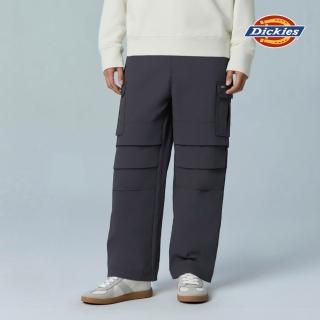 【Dickies】男款深灰色多口袋雙膝設計舒適柔軟休閒長褲｜DK0A87TXCF8