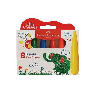 【Faber-Castell】德國輝柏 學齡水滴6色可擦拭蠟筆
