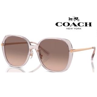 【COACH】吳謹言廣告款 亞洲版 時尚太陽眼鏡 典雅簡約設計 HC8403D 570513 透粉晶框抗UV漸層鏡片 公司貨