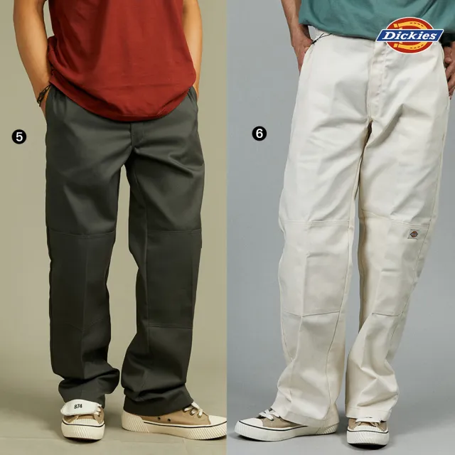 【Dickies】男款85283斜紋雙膝拼接寬鬆長褲(多款任選/寬褲/工裝褲)