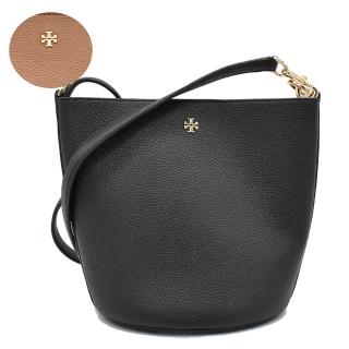 【TORY BURCH】LOGO 牛皮水桶包斜揹包