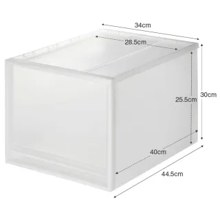 【MUJI 無印良品】PP收納盒/深/2入