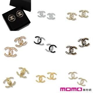 【CHANEL 香奈兒】經典雙C 針式耳環(多款)