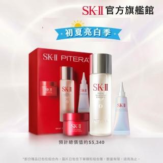 【SK-II】SK-II PITERA晶透奇肌新客組套裝(青春露75ml+新小燈泡精華10ml+致臻活膚霜15g)