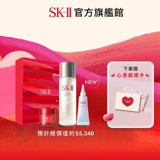 【SK-II】PITERA晶透奇肌新客組套裝(限量版/青春露75ml+新小燈泡精華10ml+致臻活膚霜15g)