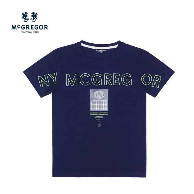 【MCGREGOR 瑪格麗格】輕薄涼感logo印花圓領T恤-男童款(251703)