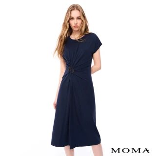 【MOMA】扭結造型休閒洋裝(兩色)