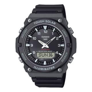 【CASIO 卡西歐】運動休閒雙顯錶(AQ-S820W-1A)