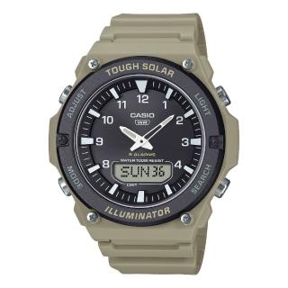 【CASIO 卡西歐】運動休閒雙顯錶(AQ-S820W-5A)