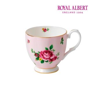 【ROYAL ALBERT】粉紅鄉村玫瑰高腳馬克杯 300ml(官方直營)