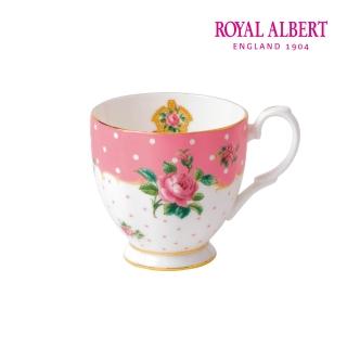 【ROYAL ALBERT】粉紅圓點玫瑰高腳馬克杯300ml(官方直營)