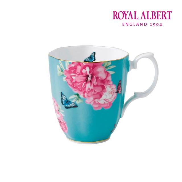 【ROYAL ALBERT】Miranda Kerr友誼花園系列馬克杯-綠松石 400ml(官方直營)