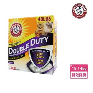 【ARM&HAMMER 鐵鎚】雙效加強除臭貓砂(40LB/18.14kg)