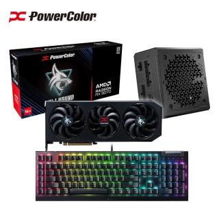 【PowerColor 撼訊】Hellhound RX9070 16G-L/OC 16G GDDR6 顯示卡 + 750W金牌電源供應器 + 雷蛇機械式鍵盤