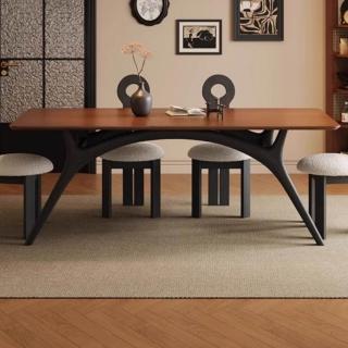 【Taoshop 淘家舖】復古實木餐桌 J - DQ-Z004(130x80x75cm餐桌 不含椅)