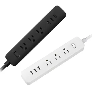 【小米】米家延長線(三個電源插孔/三個USB接口/獨立開關)