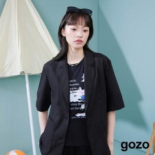 【gozo】抗UV復古橢圓小臉墨鏡(三色)