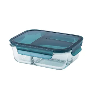 【CookPower 鍋寶】耐熱玻璃三格分隔保鮮盒1000ml(BVG-10031)