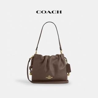 【COACH】蔻馳官方直營 FAYE拉繩手袋-IM/深褐色(CT763)