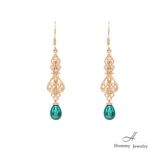 【Hommy Jewelry】Rococo｜紅毯天然珍珠耳環(珍珠)