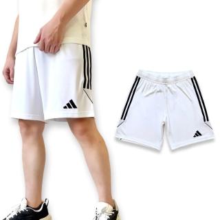 【adidas 愛迪達】男生 運動短褲 吸濕排汗 透氣材質 休閒短褲 訓練褲(白色 IB8083)