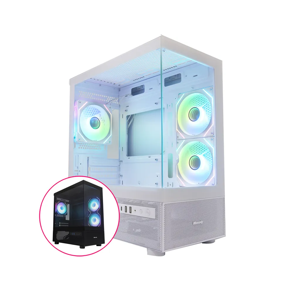 【微星平台】U9廿四核RTX 5070 Win11{雷霄戰士W}電競機(Ultra 9 285/B860/32G D5/1TB/WiFi7)