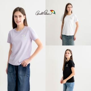 【Arnold Palmer 雨傘】女裝-幸運草繡花親膚純棉圓領T-shirt(多色)