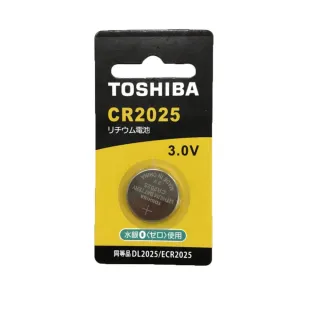 【TOSHIBA 東芝】鈕扣型鋰電池-CR2025(1入)