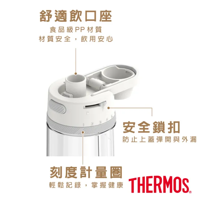 【THERMOS 膳魔師】獨家專售小熊維尼找橡實篇彈蓋輕水瓶710ml(TP4329WP-AGBG)