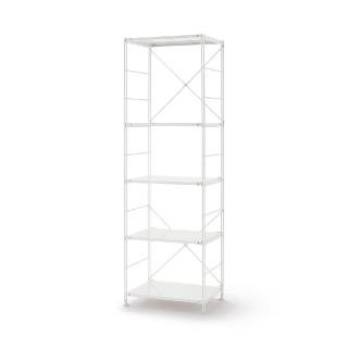 【MUJI 無印良品】SUS鋼製層架組/亮面淺灰/大(大型傢俱配送)